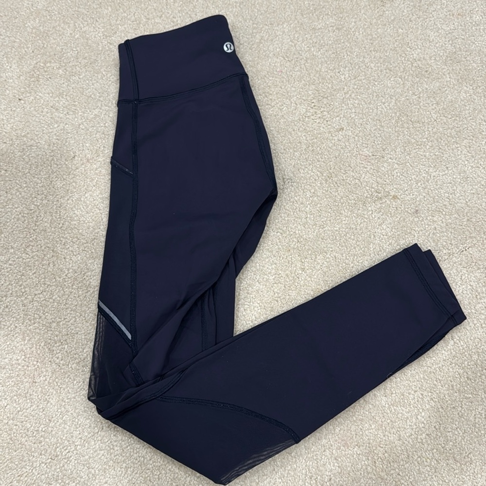 Lululemon Navy sheer with pockets pants